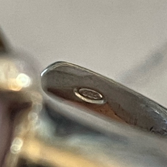 Final price drop! Designer jewelry ring stamped 928 silver resizable white pink - Picture 6 of 12